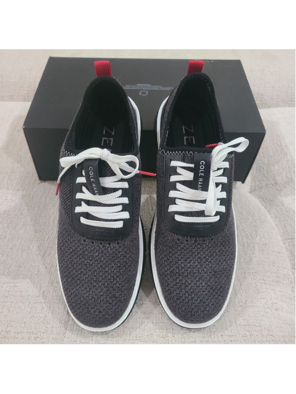 NEW Cole Haan Men Generation Zerogrand Sz 10 Stitchlite Sneaker Black Gray